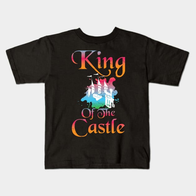 Castle King Kids T-Shirt by PixelArt